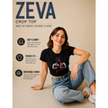 ZEVA "Just a Girl" Cherry Crop Top