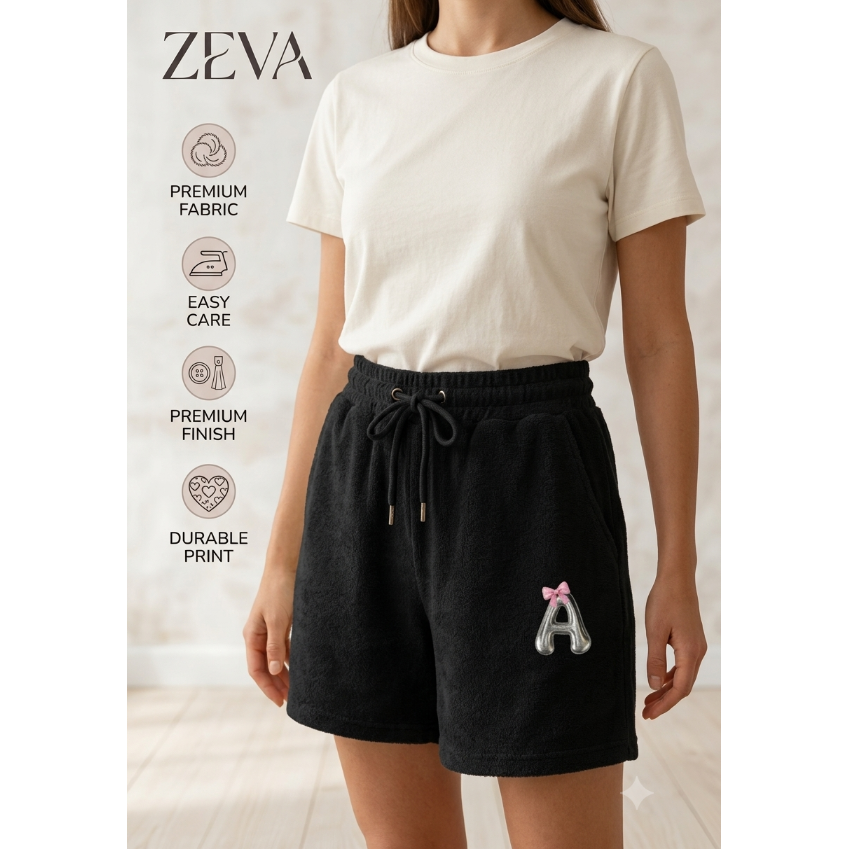 ZEVA Chrome Initial Terry Shorts