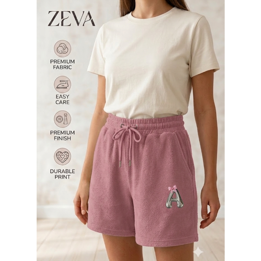 ZEVA Chrome Initial Terry Shorts