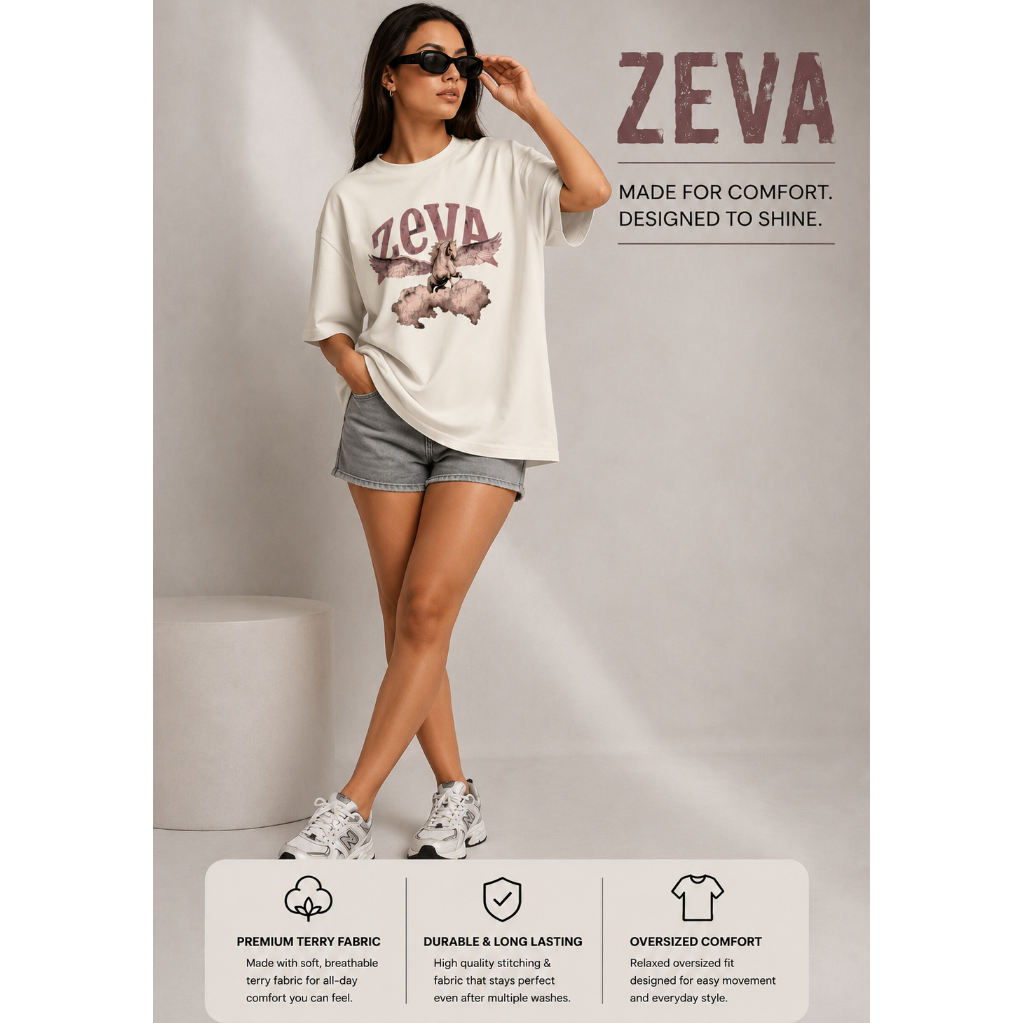 ZEVA Pegasus Oversized Terry Tee