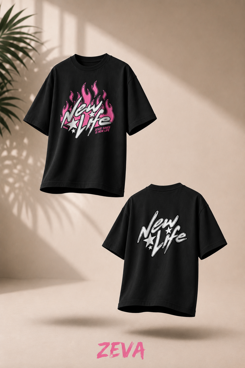 New Life Flame Oversized Tee